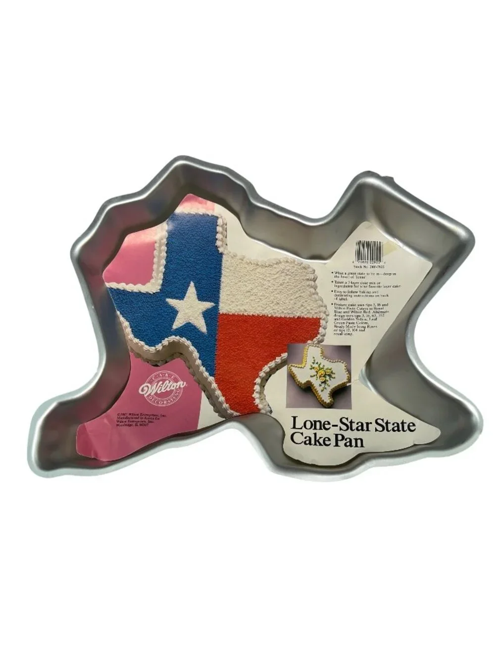 Wilton 1987 Lone Star State Texas Cake Pan Mold Aluminum Vintage Bakeware USA